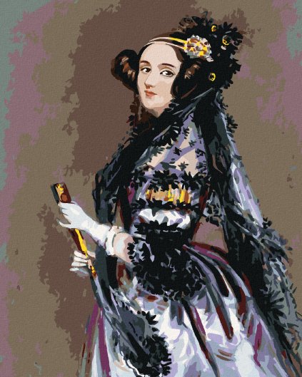 Haft diamentowy - PORTRET ADA LOVELACE (ALFRED EDWARD CHALON)