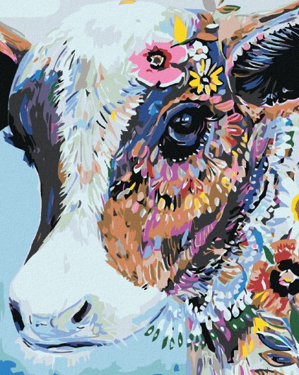 Haft diamentowy - Krowa malowana