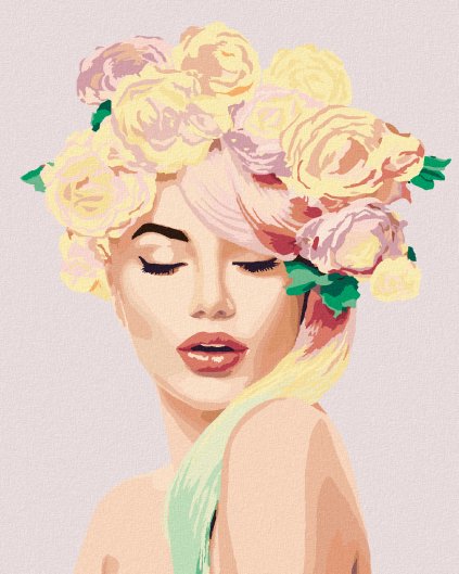 Haft diamentowy - PIĘKNA LETNIA DZIEWCZYNA