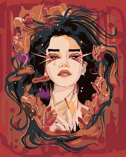 Haft diamentowy - Kobieta z iskrą w oku