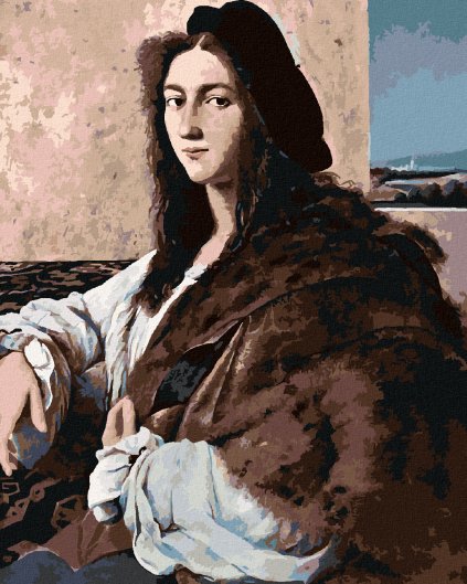 Haft diamentowy - PORTRET MŁODEGO MĘŻCZYZNY (RAPHAEL)