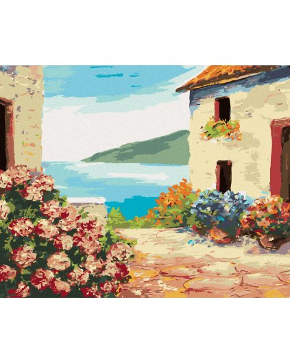 Haft diamentowy - DOM NAD MORZEM I KWIATY