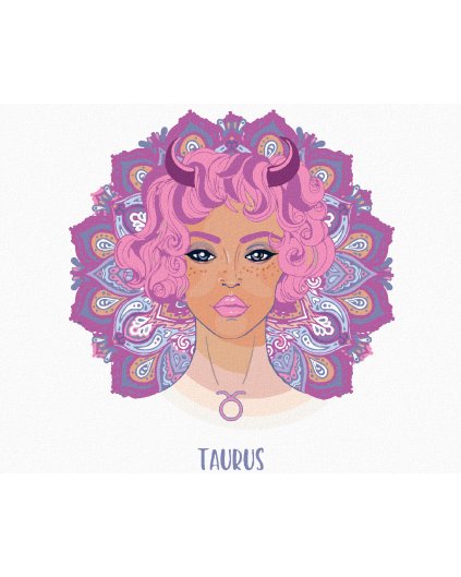 Haft diamentowy - KOBIETA BYK