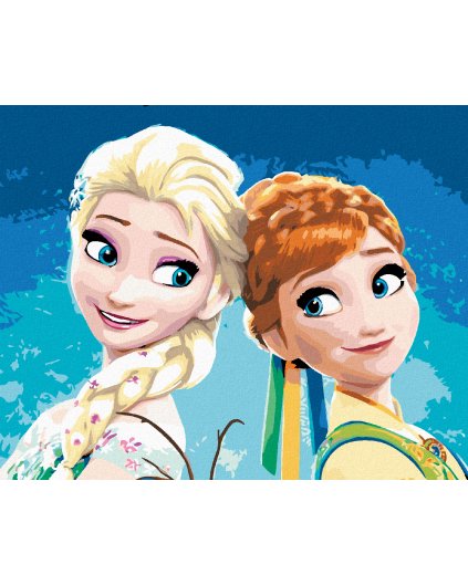 Haft diamentowy - PORTRET ANNY I ELSY (KRAINA LODU)