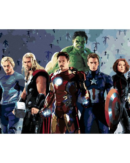 Haft diamentowy - AVENGERS: AGE OF ULTRON - PLAKAT