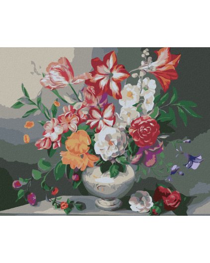 Haft diamentowy - KOLOROWY BUKIET (MYROSLAVA VOLOSCHUK)