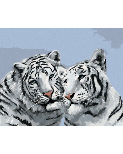 Haft diamentowy - PORTRET BIAŁEGO TYGRYSA (D. RUSTY RUST)
