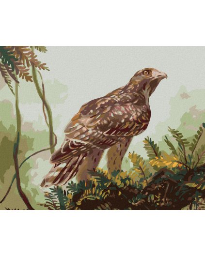 Haft diamentowy - JASTRZĄB NA GAŁĘZI (D. RUSTY RUST)