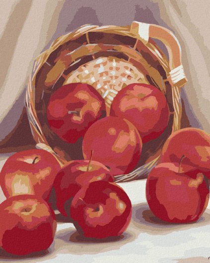 Haft diamentowy - KOSZYK JABŁEK (MYROSLAVA VOLOSCHUK)
