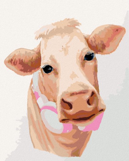 Haft diamentowy - KROWA Z SŁUCHAWKAMI (MYROSLAVA VOLOSCHUK)