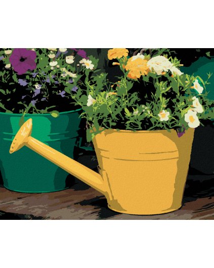 Haft diamentowy - KWIATY W KONEWKACH (DENNIS FRATES)