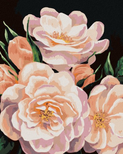 Haft diamentowy - BUKIET PIWONII (MYROSLAVA VOLOSCHUK)