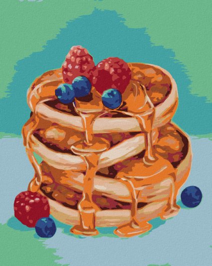 Haft diamentowy - NALEŚNIKI Z SYROPEM (MYROSLAVA VOLOSCHUK)