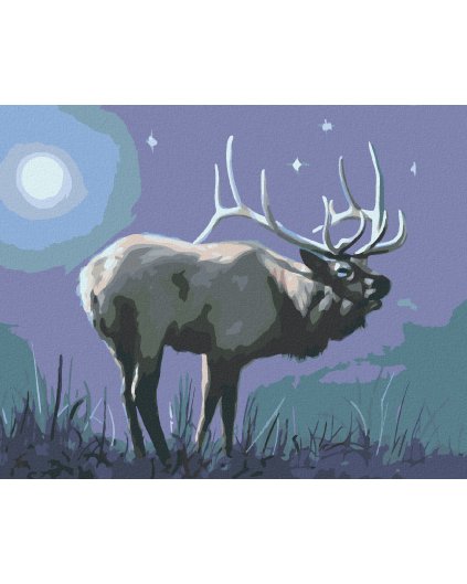 Haft diamentowy - ŁOŚ W NOCY (D. RUSTY RUST)