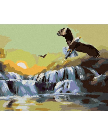 Haft diamentowy - POLUJĄCY ORZEŁ (D. RUSTY RUST)