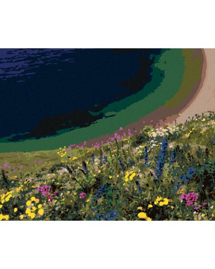 Haft diamentowy - KWIATY NA ŁĄCE NAD WYBRZEŻEM (DENNIS FRATES)