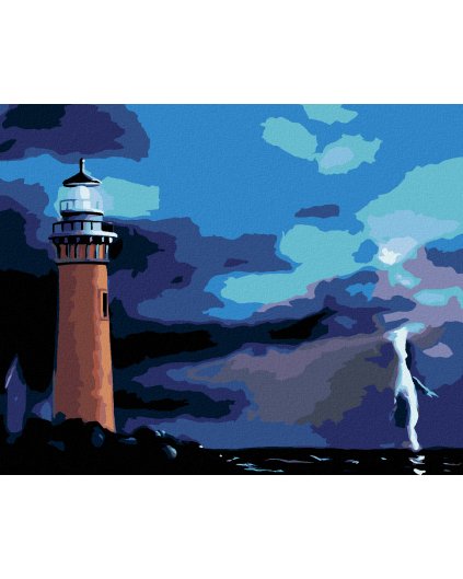 Haft diamentowy - LATARNIA MORSKA I SZTORM (D. RUSTY RUST)