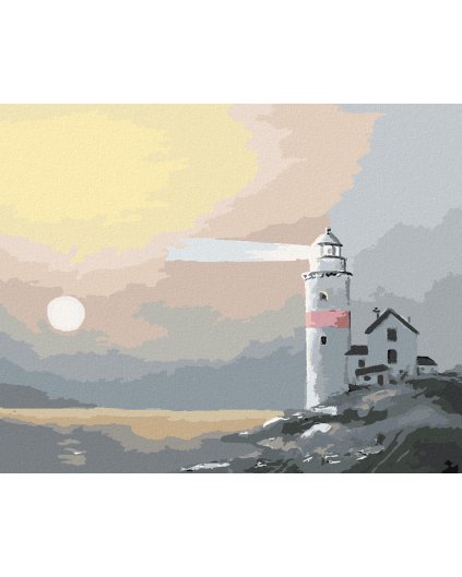 Haft diamentowy - LATARNIA MORSKA WE MGLE (D. RUSTY RUST)