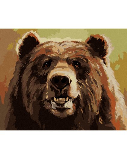 Haft diamentowy - NIEDŹWIEDZI UŚMIECH (D. RUSTY RUST)