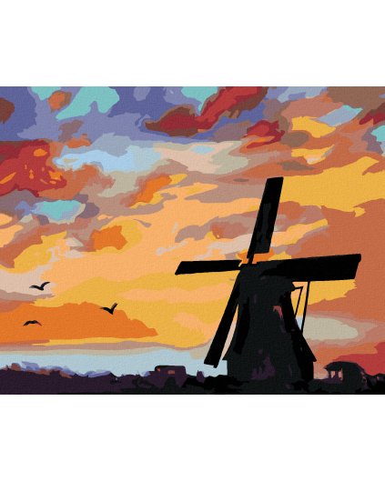 Haft diamentowy - MŁYN I ROBINIE (D. RUSTY RUST)