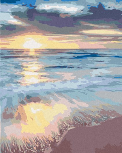 Haft diamentowy - ZACHÓD SŁOŃCA NA PLAŻY