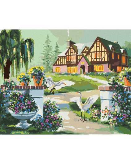 Haft diamentowy - CZAPLE O ŚWICIE (D. RUSTY RUST)