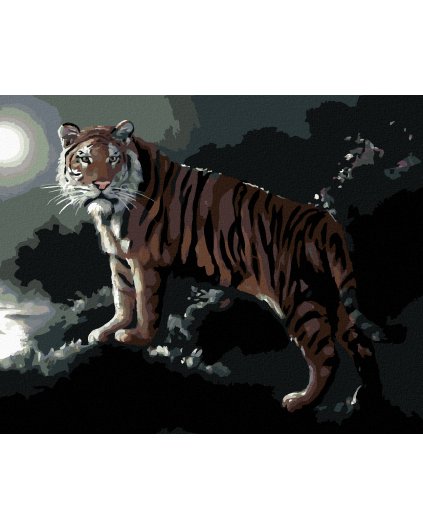 Haft diamentowy - TYGRYS I KSIĘŻYC W PEŁNI (D. RUSTY RUST)