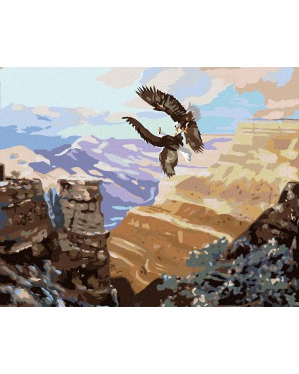 Haft diamentowy - ORZEŁ W BITWIE (D. RUSTY RUST)