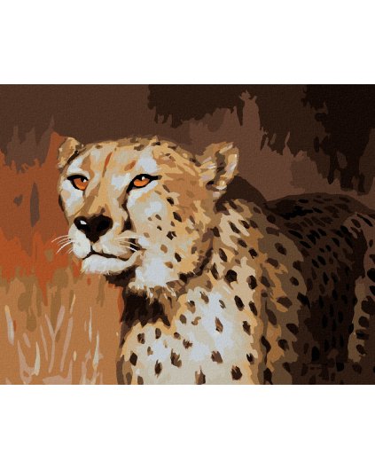 Haft diamentowy - PORTRET GEPARDA (D. RUSTY RUST)