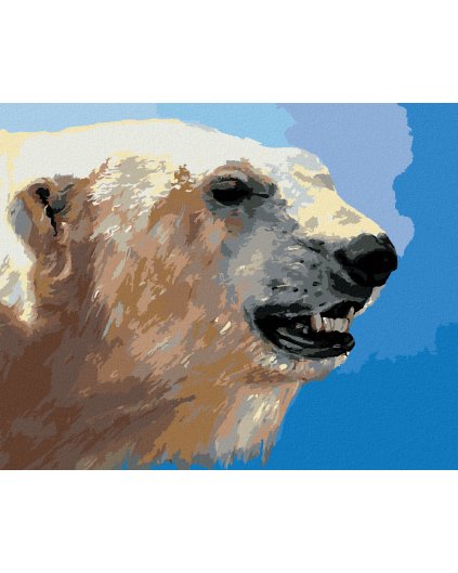 Haft diamentowy - PORTRET NIEDŹWIEDZIA POLARNEGO (D. RUSTY RUST)