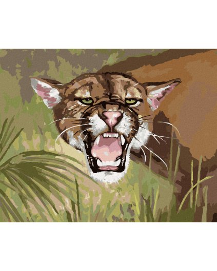 Haft diamentowy - RYK PUMY (D. RUSTY RUST)