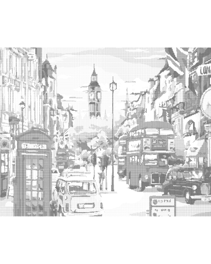 Kropkowanie - Ulica Londynu