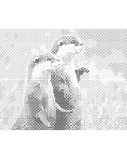 Kropkowanie - DWIE WYDRY