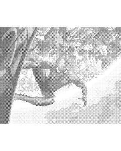 Kropkowanie - SPIDERMAN NAD MIASTEM