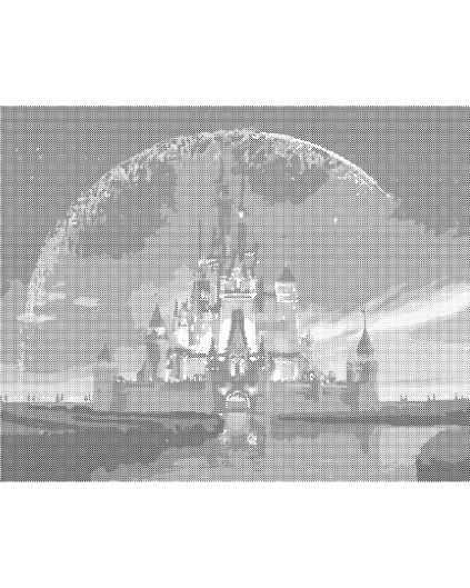 Kropkowanie - DISNEY - MAGICZNY ZAMEK
