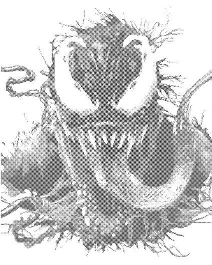 Kropkowanie - VENOM NA BIAŁYM TLE