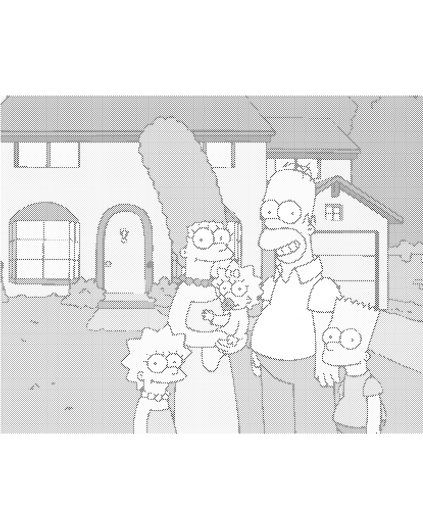 Kropkowanie - SIMPSONOWIE PRZED DOMEM