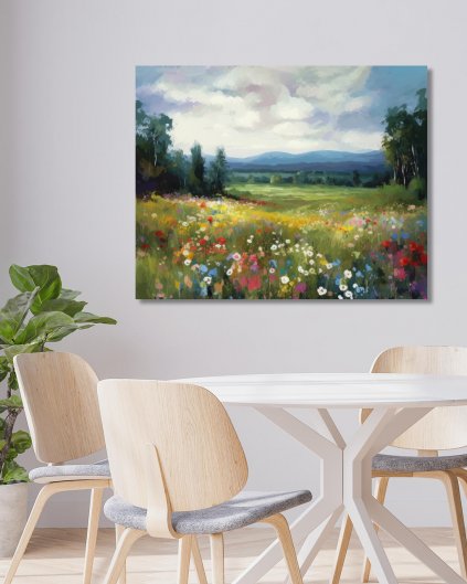 Obrazki na ścianę - Kwitnąca łąka