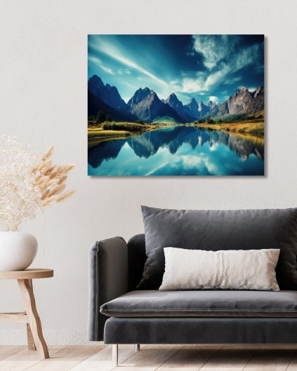 Obrazki na ścianę - Rzeka w górach