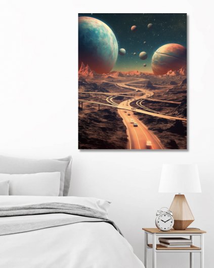 Obrazki na ścianę - Podróż w przestrzeni kosmicznej