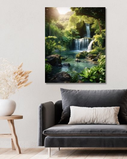 Obrazki na ścianę - Wodospady