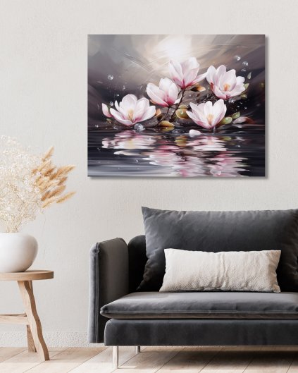 Obrazki na ścianę - Różowa magnolia