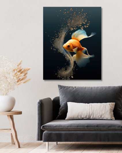 Obrazki na ścianę - Złota rybka