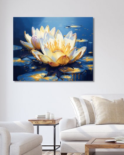Obrazki na ścianę - Złocista lilia wodna