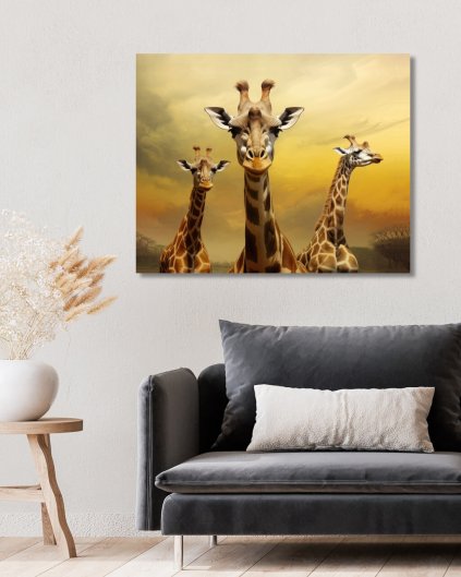 Obrazki na ścianę - Żyrafy