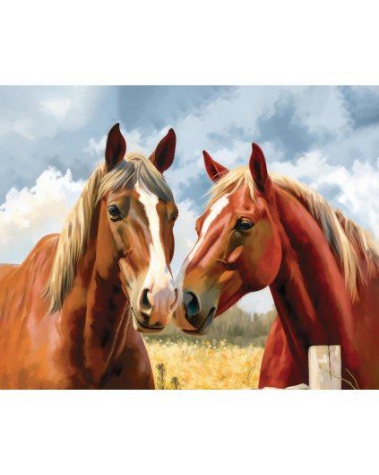 Obrazki na ścianę - Konie na pastwisku