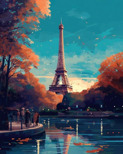 Obrazki na ścianę - Magia jesieni w powietrzu w Paryżu