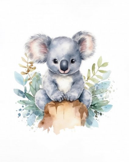Obrazki na ścianę - Wesoły koala