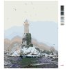 Malowanie po numerach - Latarnia morska w mgle