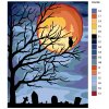 Malowanie po numerach – Sowa na drzewie w pełni księżyca